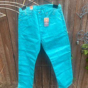 Turquoise 501s Jeans NWT 36/30